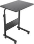 SogesGame Side Table with Wheels, Home Snack Side Table with Castors Mobile