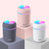 Colorful Mini Humidifier, Essential Oil Diffuser USB Cool Mist Humidifier, 2 Adjustable Mist Modes (White)