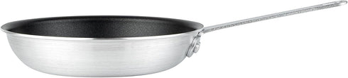 Restaurantware-Met Lux 9 Inch Fry Pan, 1 No-Stick Frying Pan - Induction-Ready, Triple-Riveted, Black Aluminum Cooking Skillet, Durable, For Searing, Sautéing, And Browning Food by Restaurantware