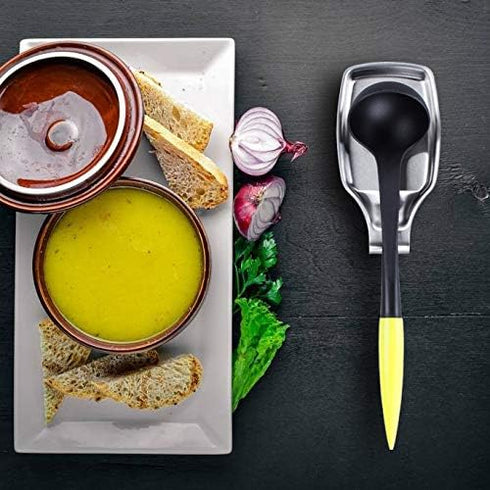 MSY BIGSUNNY Stainless Steel 304 Spoon Rests for Kitchen - Oversized, Long Lasting Brushed
