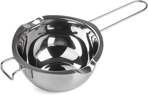 Stainless Steel Double Boiler Pot, 18/8 Steel, for Melting Chocolate, Candy & Candle Making, 2 Cup Capacity