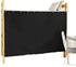 Heavy-Duty Blackout Bottom Bunk Bed Curtains, Twin Size Privacy Canopy, 1 Panel, Black