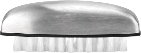 Ergonomic 304 Stainless Steel Cleaning Brush - Fruit & Vegetable Scrubber for Kitchen Hygiene