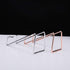 Metal Wine Rack Freestanding, Geometric Design Tabletop Holder for Wine Bottle Storage, Perfect Countertop Stand