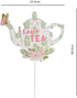 SUNBEAUTY 14 Pcs Tea Party Photo Booth Props, Alice in Wonderland Party Supplies for Garden Party Bridal Shower