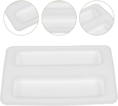 Silicone Toaster Dust Cover, 2 Slice Electric Bread Maker Lid, White Toaster Machine Top Cover Accessories