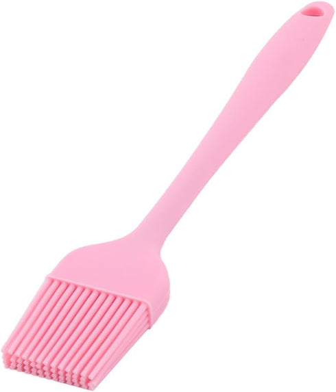 uxcell Silicone Family Bakery Cookie Cake Baking Tool, Cream Butter Pastry Brush, Pink