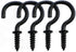 125 Pcs Black Screw Ceiling Hooks, 3/4 Inch Screw Cup Hooks