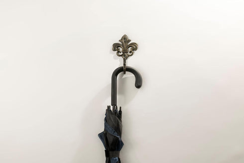 Wall Mounted Cast Iron Home Decor Single Hook with Unique Design (Spire)