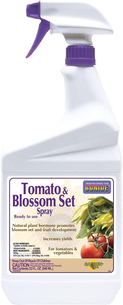 Bonide Tomato & Blossom Spray Set, 32 oz Ready-to-Use, Increases Harvest of