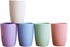 Eco-friendly Unbreakable Reusable Drinking Cup for Adults (12 OZ), Wheat Straw Glasses Healthy Tumbler Set, 5-Multicolor