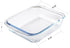 Set of 2 Basics Square Tempered Glass Baking Dishes, 1.6-Qt