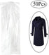 Transparent Garment Bag Pack of 50, Clothing Cover, Suit Bag, Gown and Dress Storage (60 × 120 cm)