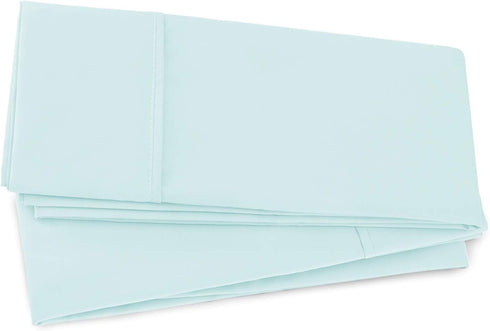 Nestl Body Pillow Cover - Soft Microfiber Lightweight Light Blue Pillowcase, 20x54 Inches, Set of 2