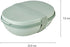 MEPAL Duo-Lunch Box with Two Compartments for Food Storage, Portable, BPA Free, Nordic Pink, Holds 1425ml