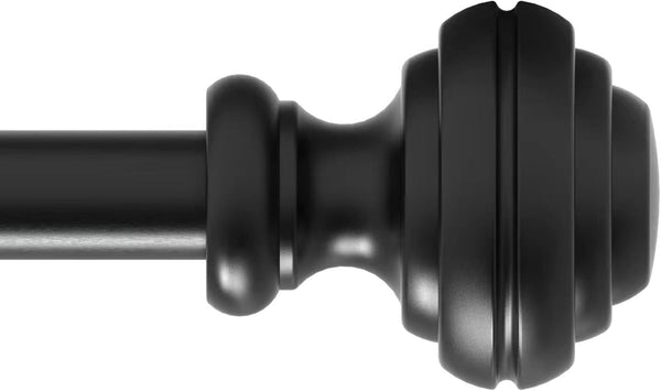 Curtain Rods for Windows 48-84 inch, 3/4 inch Heavy Duty Adjustable Decorative Rods for Bedroom and Living Room