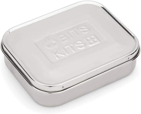 Stainless Steel Bento Box Lunch and Snack Container for Kids and Adults, 2 Sections for Meal Prep