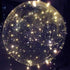 Lightsfever Warm White LED Balloons with Batteries - Clear Transparent for Helium or Air, Wedding Proposal, Birthday