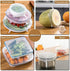 4 Pack Silicone Stretch Lids, Thicker Reusable Container Covers, Expandable Food Storage Covers, Dishwasher and Freezer