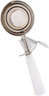 5-1/3 oz frozen (2, 5-1/3 oz Tiger Chef White Stainless Steel Ice Cream Scoop Disher - NSF Certified - For ice cream