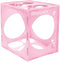 Worown 14 Holes Collapsible Pink Plastic Balloon Sizer Box, 1-10 Inch Measurement Tools for Balloon Arches, Columns,