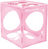 Worown 14 Holes Collapsible Pink Plastic Balloon Sizer Box, 1-10 Inch Measurement Tools for Balloon Arches, Columns,