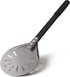 Pizza Turning Peel, 6 Inch Round Aluminum Perforated Pizza Peel Turner with Metal Handle for Homemade Pizza Oven