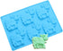 2 Pack Cow Chocolate Molds - Dairy Cattle Cake Pan Silicone Candy Fondant Baking Mold in Random Color