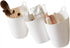 3 Pack Wall Mount Makeup Holder Organizer, Hanging Plastic Storage Cup for Makeup Brushes, Toothbrushes, Cosmetics