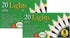 Generic 20 Count Mini Light 2 Pack - Clear, 5 Feet, Indoor, Incandescent,