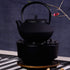 PATKAW Cast Iron Teapot Japanese Tetsubin Kettle Stovetop Tea Kettle Loose Leaf Tea Pot for Boiling Hot Water Tea Black (7.20X7.00X4.30cm)