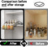 3-Tier Shelf(27.5cm/10.8in) Pull Down Spice Rack Organizer for Inside Cabinet Pantry Expandable Display Riser Shelf