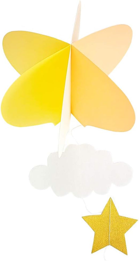 AZOWA Large Size Orange Hot Air Balloon Decorations - Pack of 8