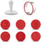 6PCS Silicone Cookie Stamp Press Cookie Cutter for DIY Christmas and Daily Baking