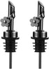 2 Pack Stainless Steel Oil Pour Spouts, Premium Replacement Bottle Pourers for Liquids, Gunmetal