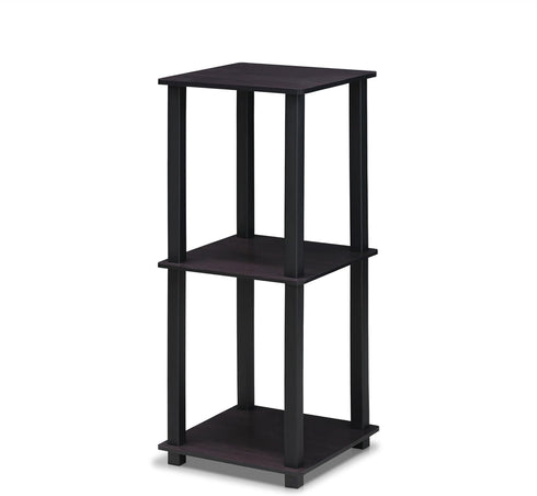 Set 2, 2-Tier Furinno SIMPLISTIC Side Table of Square Modern End Table, Nightstand, Night Stand, Bedside Table