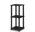 Set 2, 2-Tier Furinno SIMPLISTIC Side Table of Square Modern End Table, Nightstand, Night Stand, Bedside Table