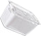 1pc Double Storage Basket, Plastic Drawer Organizer Box, Clear Over The Sink Colander Strainer Basket for Refrigerator