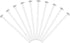 PATIKIL Chandelier Connector Clip Pins, 300 Pack 3mm OD x 30mm L