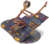 Roofer Figurine, Hand Welded Metal Art & Recycled Sculptures for Unique Desk Accessories and Office Decor