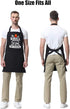 GENSTORES Funny Grilling Aprons for Men with Pockets BBQ Novelty Cooking Apron for Son Grandad Christmas Fathers Day