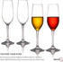 MICHLEY Tritan Champagne Flutes Glassware, Set of 4 Unbreakable Plastic Wine Glasses, 6 oz, Crystal Clear