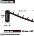 JQK Folding Clothes Hanger Rack, Stainless Steel Swing Arm Hook Holder, Wall Mount Clothing Hanging System, 2 Pack