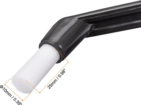 MECCANIXITY Coffee Machine Brush Pack of 4, 5.39" Length Black Nylon Head for Cleaning Espresso Machines