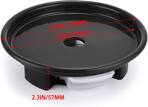 Skelang 8.5 Inches, 44 Lbs, Pack 2 Plant Pot Saucer Plant Stand with Water Catcher, Flower Pot Drip Tray, Load Capacity