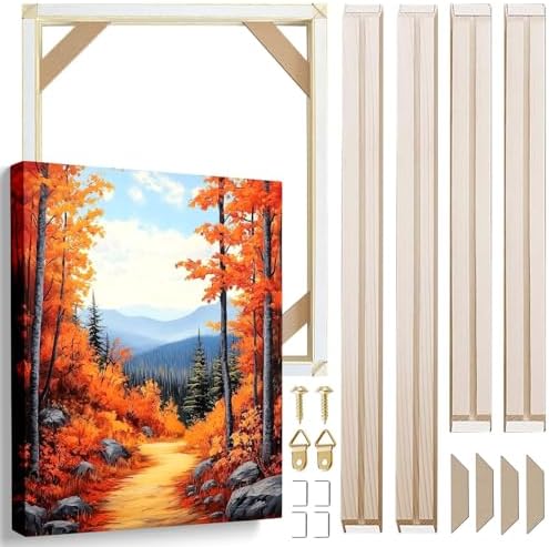 18x28 DIY Canvas Stretcher Bars, 1.25" Gallery Depth White Pine Wood Frame