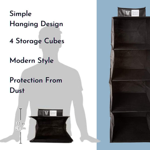 4 Closets Closets Homiegear Wall Hanging Organizer, Storage Case Racks - Organization Storage System for Caps, Wallet