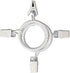 40 Pack Curtain Rings with Clips, Drapery Clips with Rings, 1.26 in Interior Diameter, Fits up to 1 in Curtain Rod,