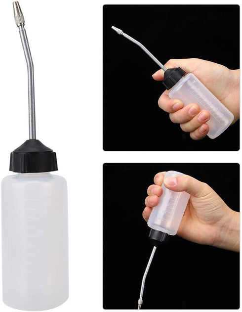 HEEPDD 5Pcs Sewing Machine Oil Dispenser, 120mL Precision Oil Bottle with Lengthened Nut Tip for Lubricating Machines