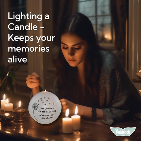 Butterfly Memorial Candle Holder - 5 x 5 Inch Sympathy Gift for Grief, Loss of Loved One, Remembrance